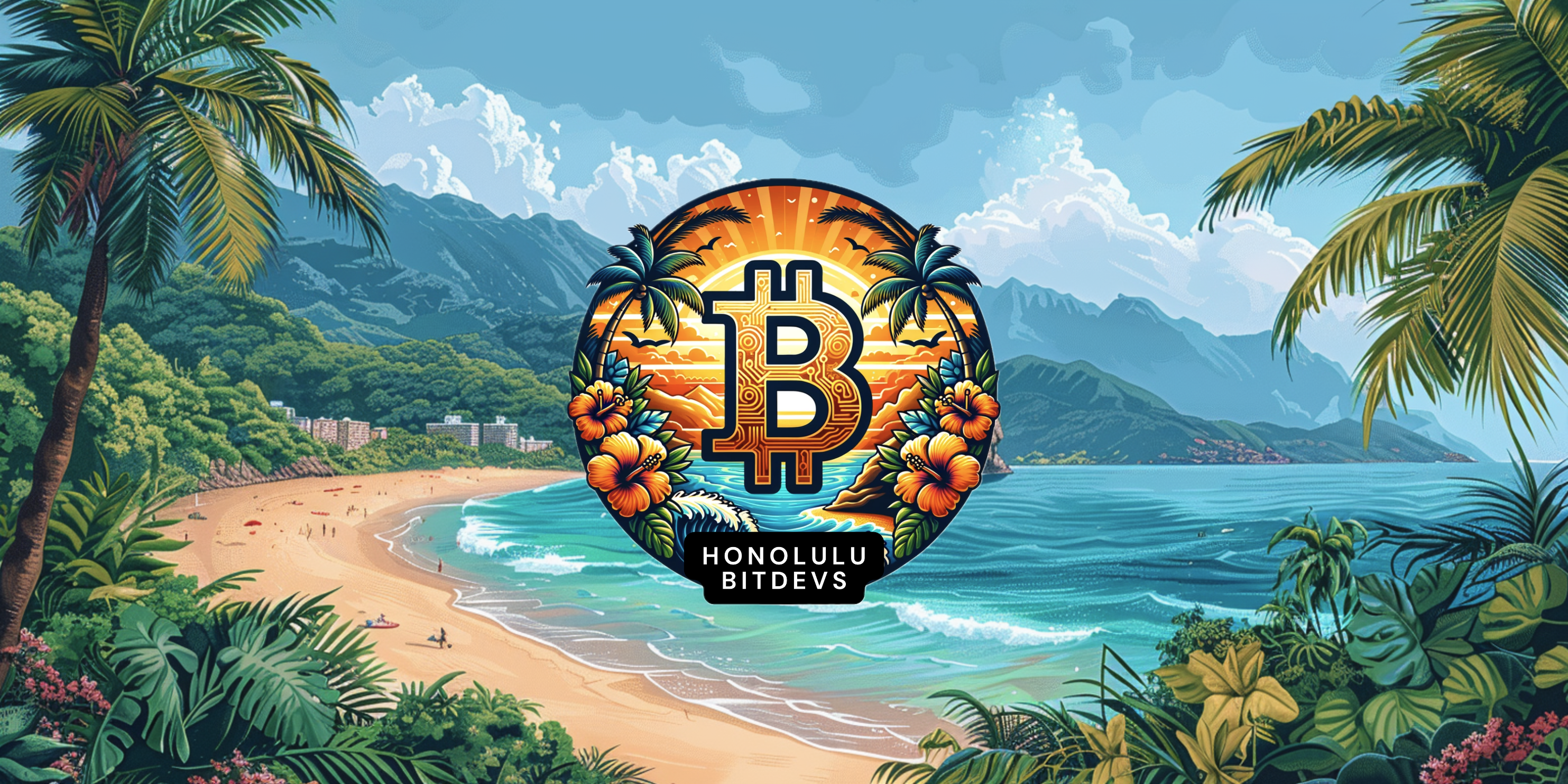 Honolulu Bitcoin Banner